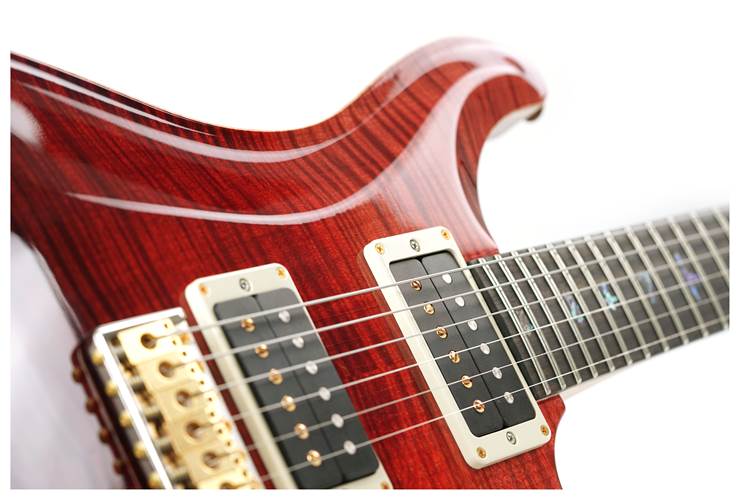 PRS Wood Library guitarguitar Exclusive Run Custom 24-08 Flame Maple Neck Red to Grey Black Fade 10 Top #0350159 PRS Wood Library guitarguitar Exclusive Run Custom 24-08 Flame Maple Neck Red to Grey Black Fade 10 Top #0350159