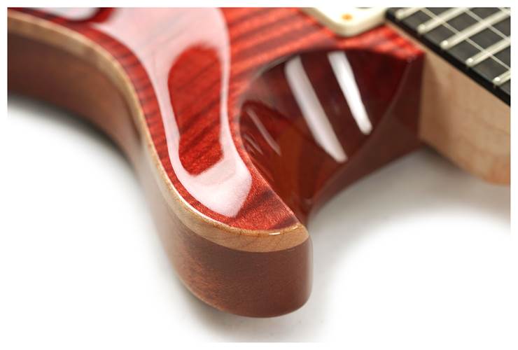 PRS Wood Library guitarguitar Exclusive Run Custom 24-08 Flame Maple Neck Red to Grey Black Fade 10 Top #0350159 PRS Wood Library guitarguitar Exclusive Run Custom 24-08 Flame Maple Neck Red to Grey Black Fade 10 Top #0350159