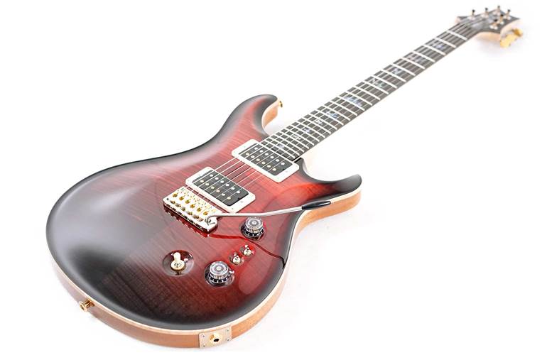 PRS Wood Library guitarguitar Exclusive Run Custom 24-08 Flame Maple Neck Red to Grey Black Fade #0350993 PRS Wood Library guitarguitar Exclusive Run Custom 24-08 Flame Maple Neck Red to Grey Black Fade #0350993