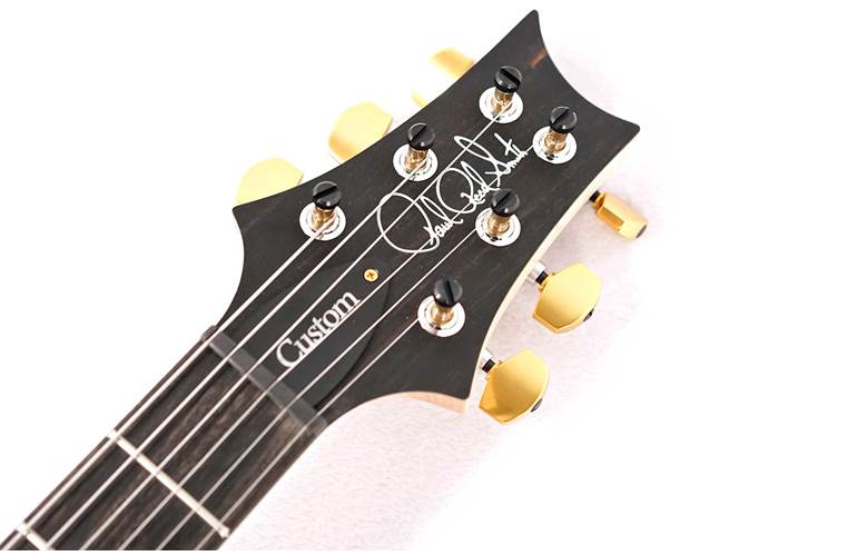 PRS Wood Library guitarguitar Exclusive Run Custom 24-08 Flame Maple Neck Red to Grey Black Fade #0350993 PRS Wood Library guitarguitar Exclusive Run Custom 24-08 Flame Maple Neck Red to Grey Black Fade #0350993
