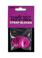 Ernie Ball Strap Blocks 4PK Purple