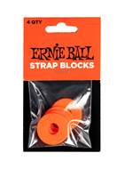 Ernie Ball Strap Blocks 4PK Red