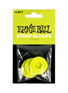 Ernie Ball Strap Blocks 4PK Green