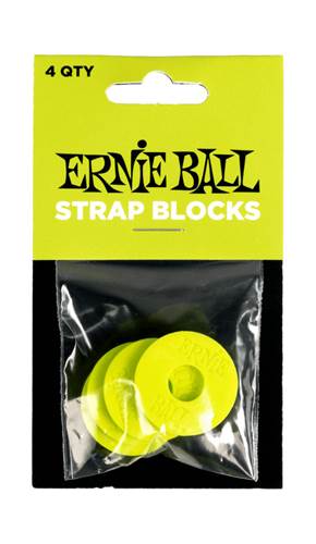 Ernie Ball Strap Blocks 4PK Green