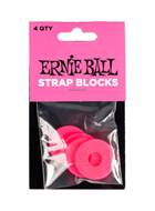 Ernie Ball Strap Blocks 4PK Pink
