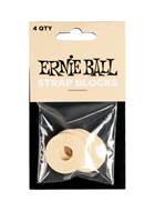 Ernie Ball Strap Blocks 4PK Cream