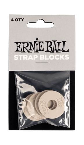 Ernie Ball Strap Block 4PK Gray