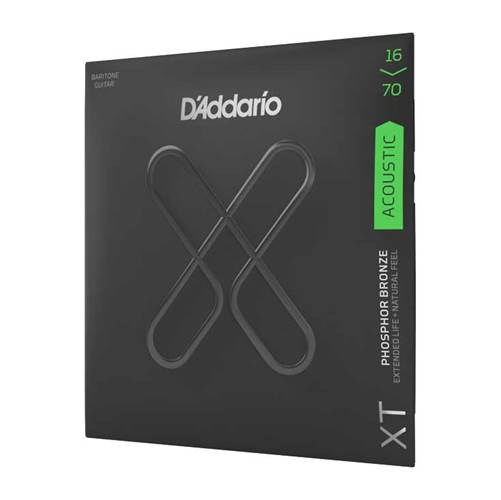 D'Addario 16-70 Medium Baritone XT Phosphor Bronze Coated Acoustic Guitar Strings D'Addario 16-70 Medium Baritone XT Phosphor Bronze Coated Acoustic Guitar Strings