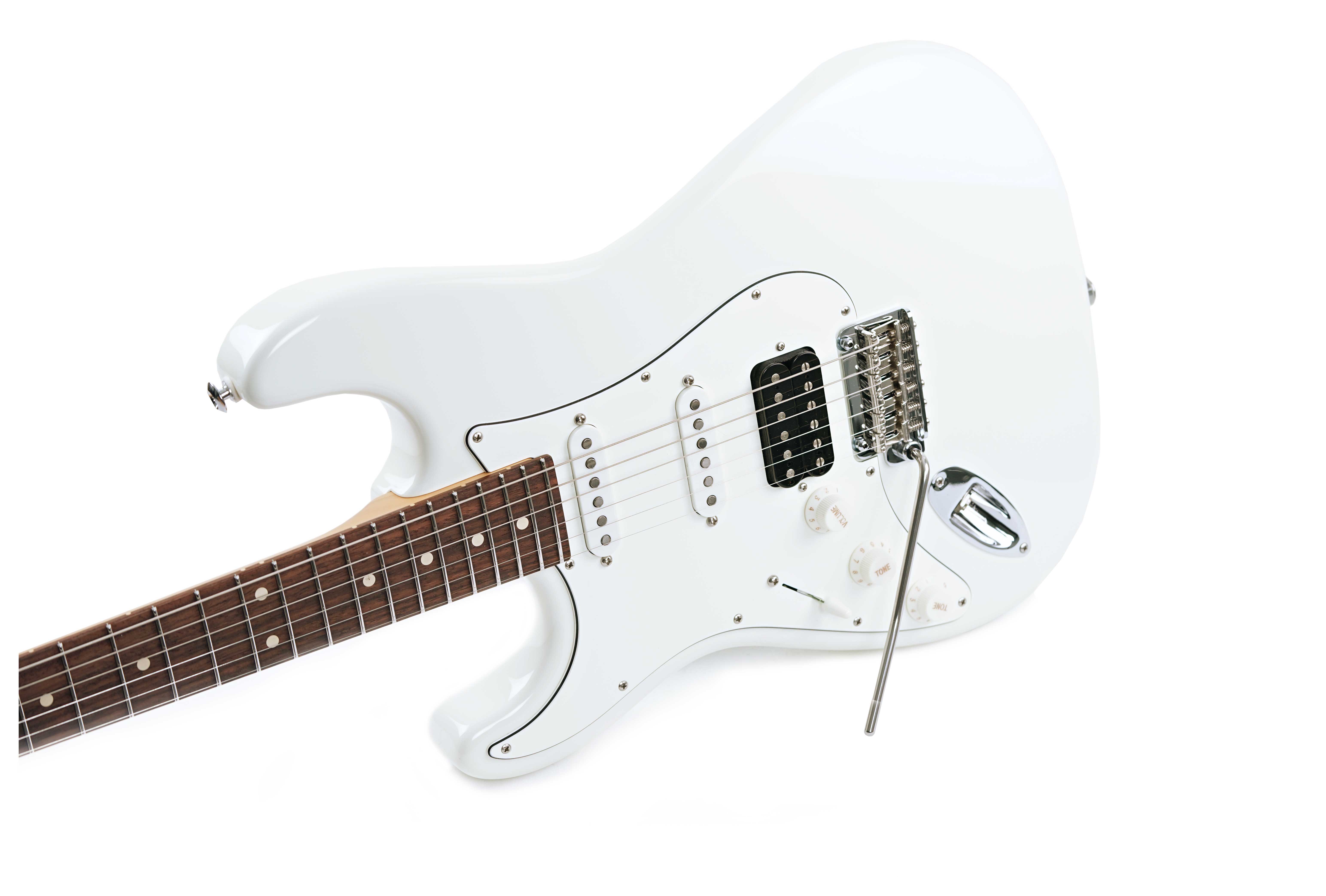 Suhr Classic S Olympic White Rosewood Fingerboard HSS SSCII Left Handed