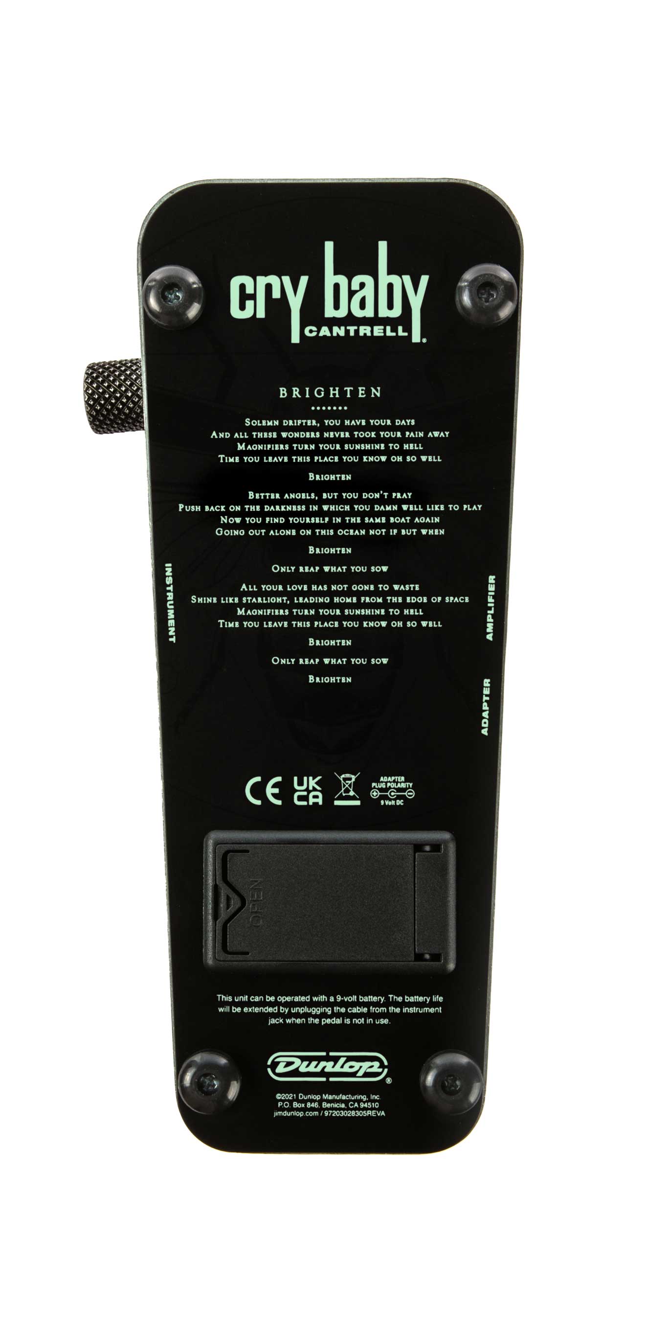 Dunlop JC95FFS Jerry Cantrell Firefly Cry Baby Wah
