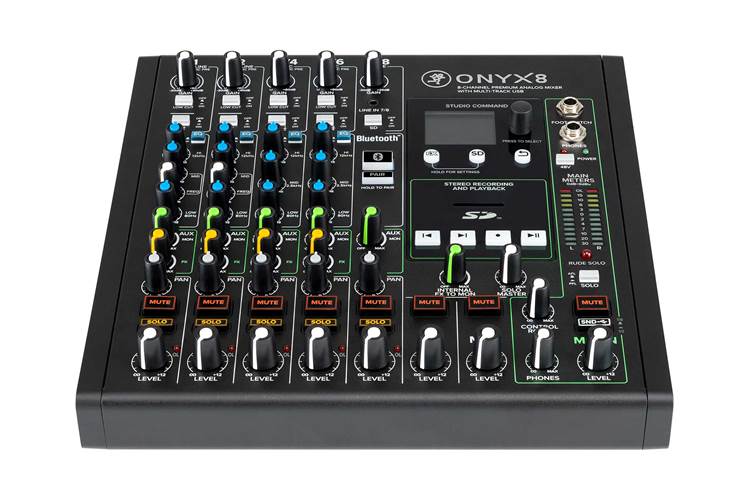 Mackie Onyx8 8-Channel Premium Analog Mixer with Multitrack USB Mackie Onyx8 8-Channel Premium Analog Mixer with Multitrack USB