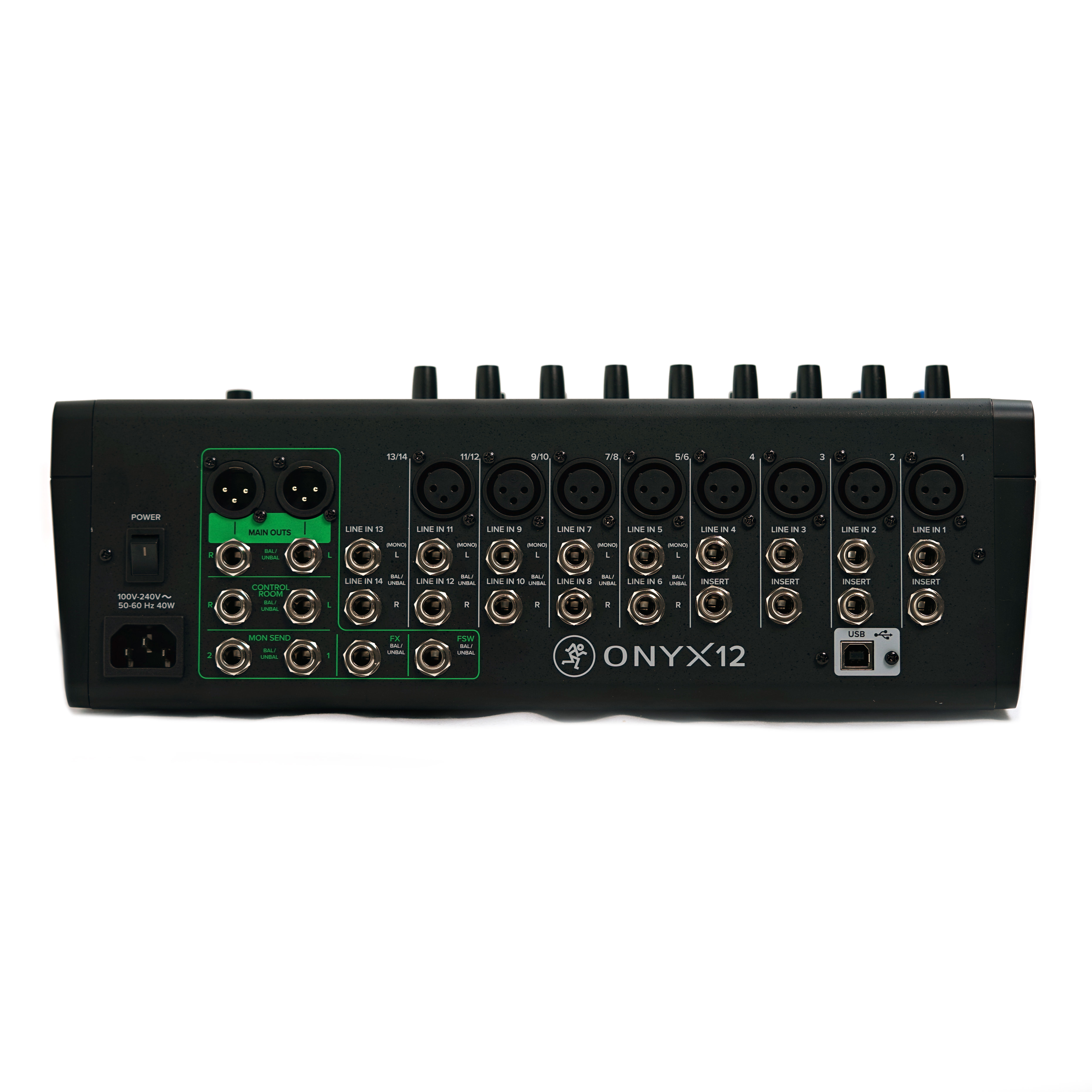 Mackie Onyx12 12-Channel Premium Analog Mixer with Multitrack USB (Ex-Demo) #205199900EZQQ0032