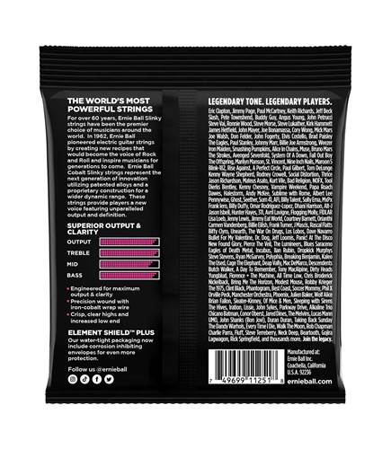 Ernie Ball Super Slinky Cobalt Electric Guitar Strings 9-42 (3 Set Pack) Ernie Ball Super Slinky Cobalt Electric Guitar Strings 9-42 (3 Set Pack)