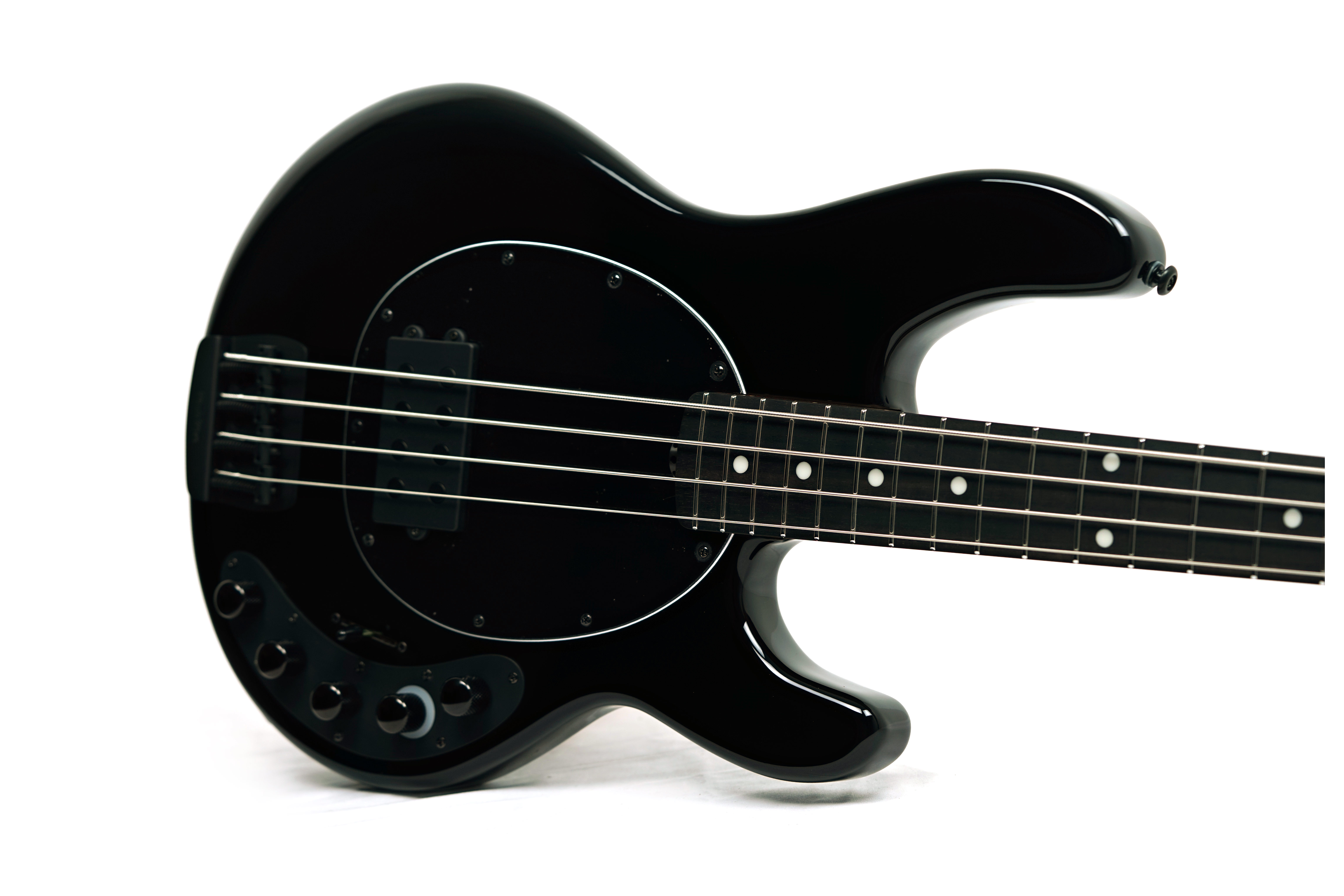 Music Man DarkRay 4 Obisidian Black Ebony Fingerboard #S13624