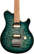Music Man Axis Yucatan Blue Quilt Maple Fingerboard