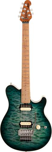 Music Man Axis Yucatan Blue Quilt Maple Fingerboard