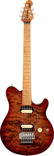 Music Man Axis Roasted Amber Quilt Maple Fingerboard