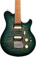 Music Man Axis Super Sport HH Trem Yucatan Blue Quilt Maple Fingerboard