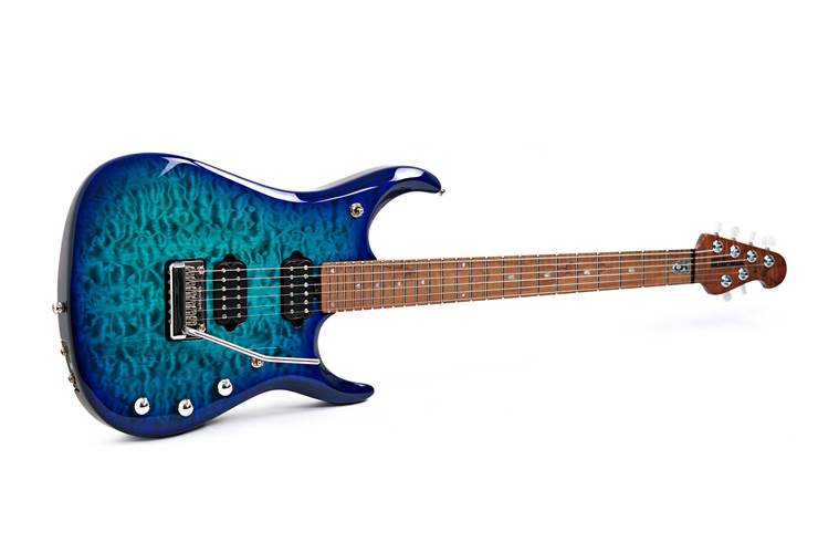 Music Man JP15 Cerulean Paradise Quilt Maple Fingerboard #H08438 Music Man JP15 Cerulean Paradise Quilt Maple Fingerboard #H08438
