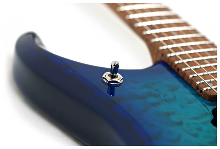 Music Man JP15 Cerulean Paradise Quilt Maple Fingerboard #H08438 Music Man JP15 Cerulean Paradise Quilt Maple Fingerboard #H08438