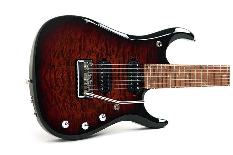 Music Man JP15 7 String Tiger Eye Quilt Maple Fingerboard #K07447 Music Man JP15 7 String Tiger Eye Quilt Maple Fingerboard #K07447