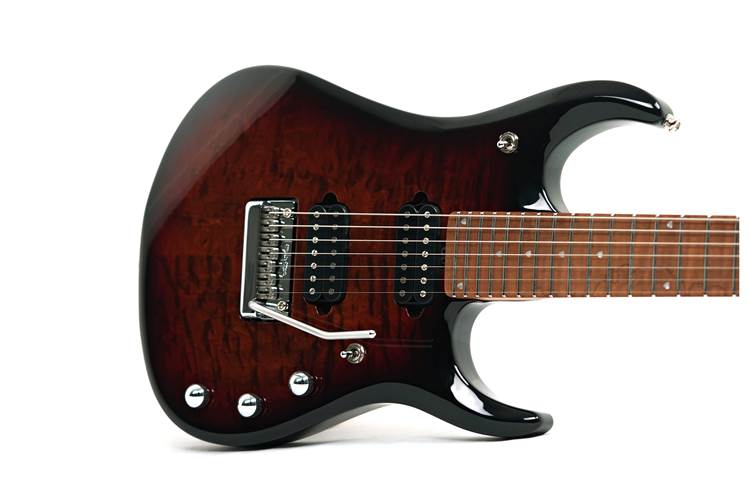 Music Man JP15 7 String Tiger Eye Quilt Maple Fingerboard #K07447 Music Man JP15 7 String Tiger Eye Quilt Maple Fingerboard #K07447