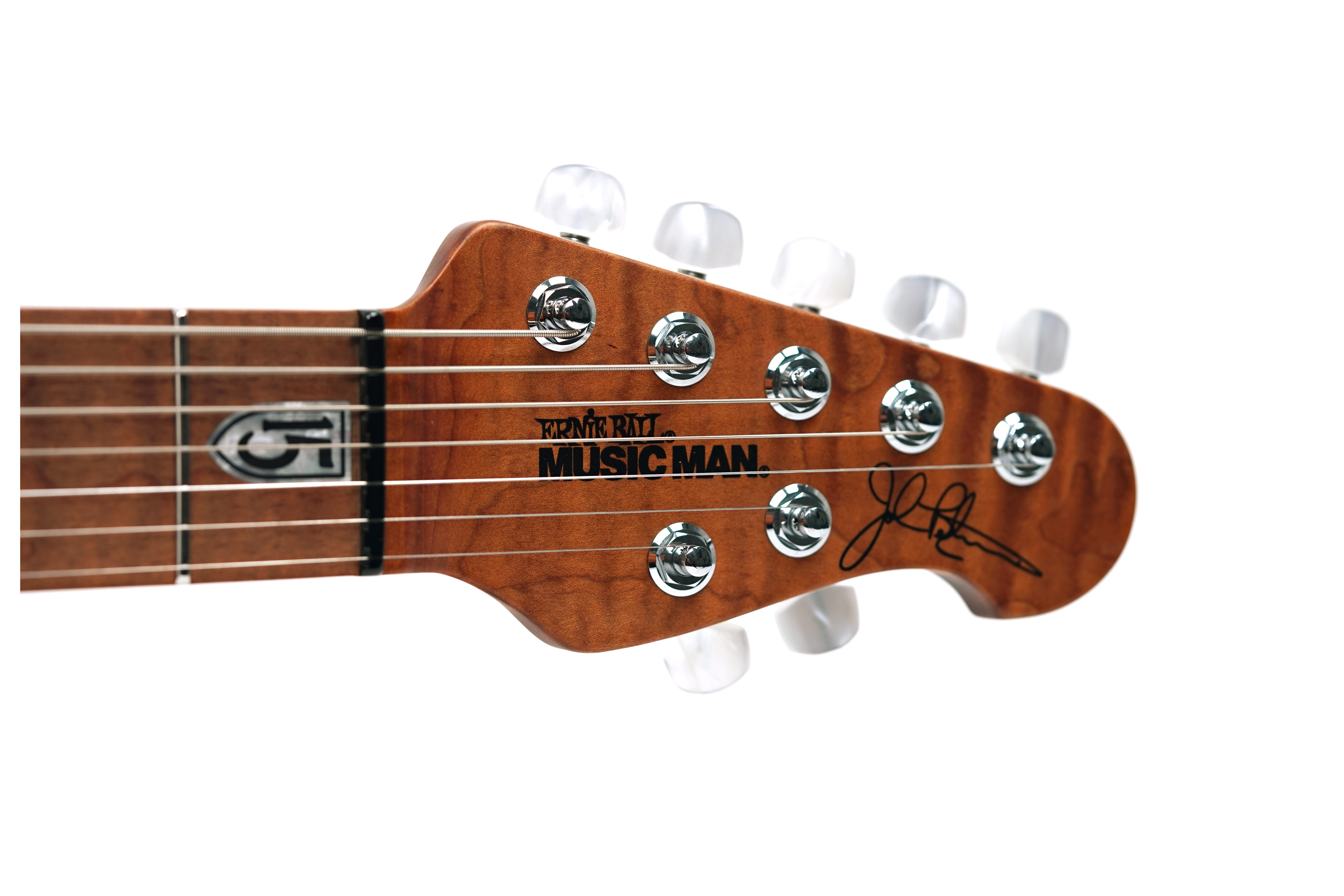 Music Man JP15 7 String Tiger Eye Quilt Maple Fingerboard #K07447