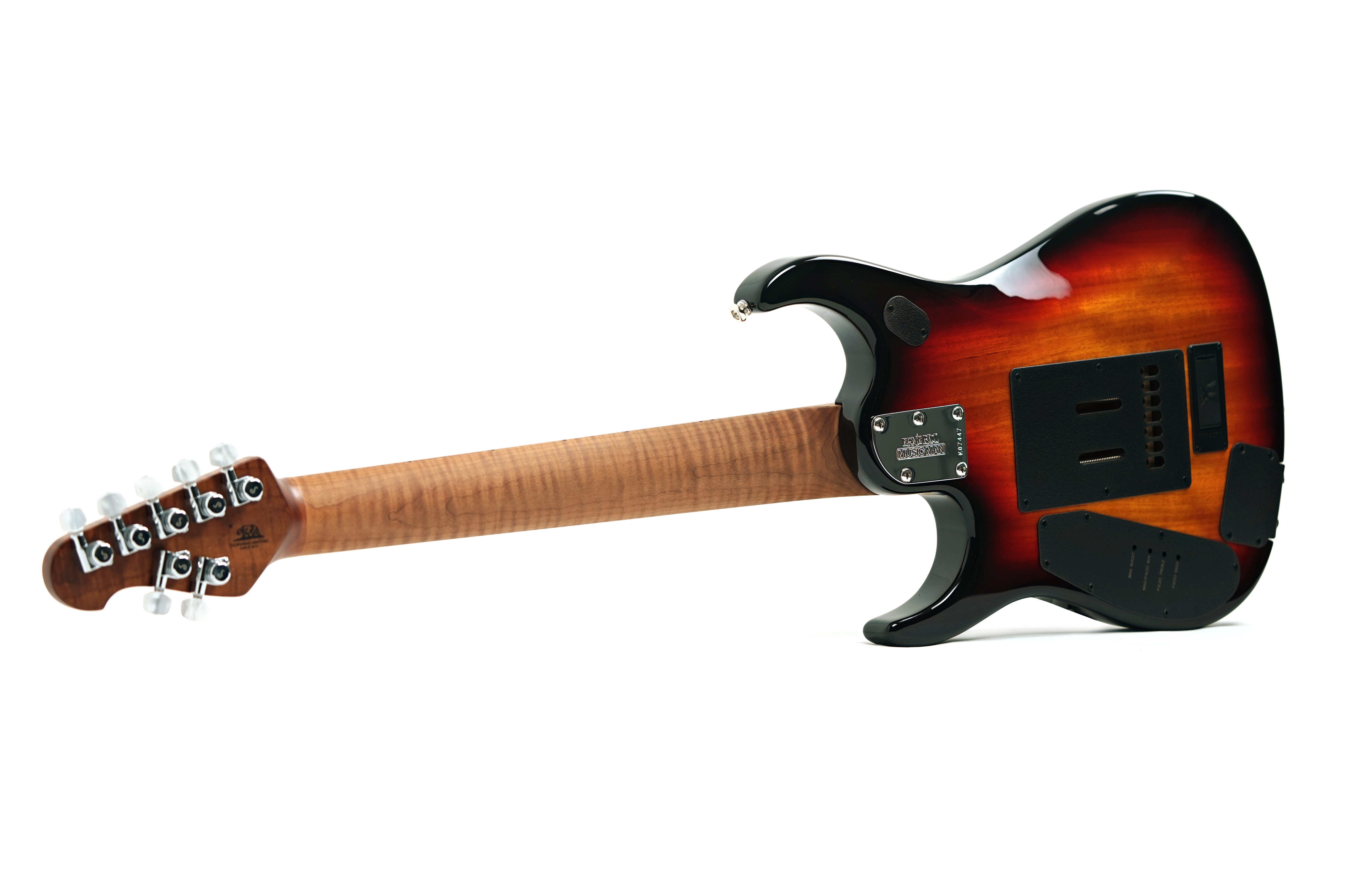 Music Man JP15 7 String Tiger Eye Quilt Maple Fingerboard #K07447