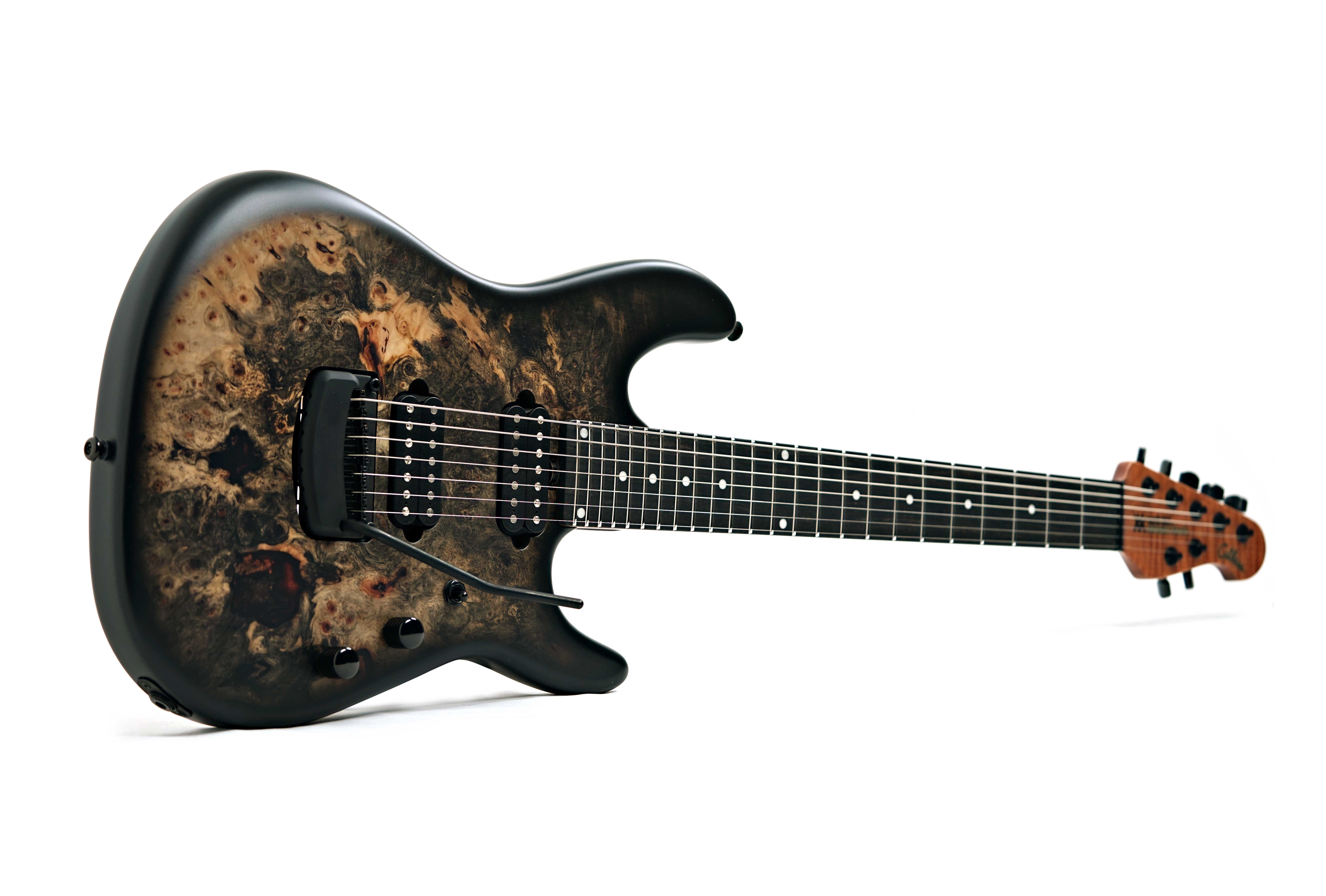 Music Man Cutlass HH Trem 7 Jason Richardson Burl Ebony Fingerboard #S12332