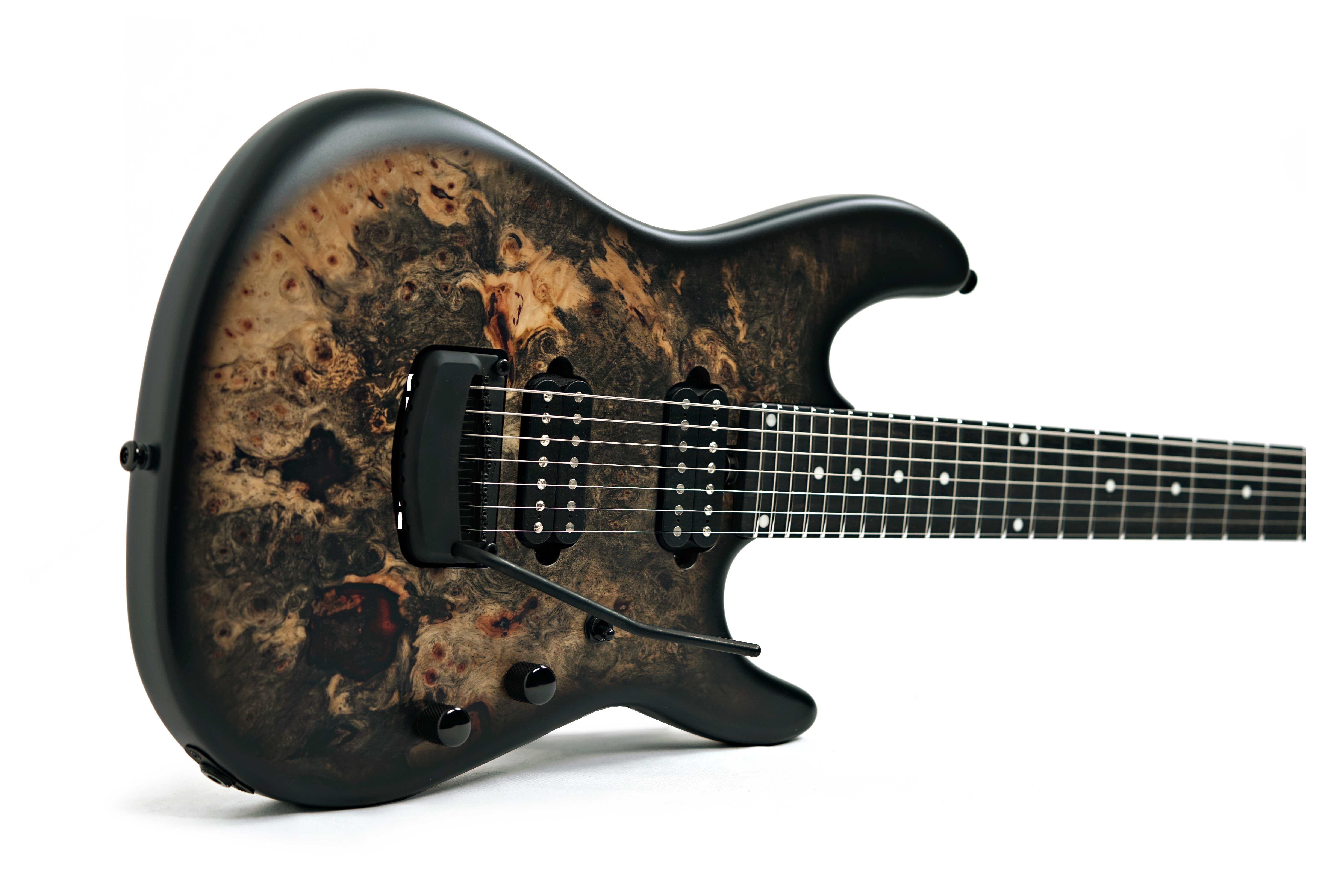 Music Man Cutlass HH Trem 7 Jason Richardson Burl Ebony Fingerboard #S12332