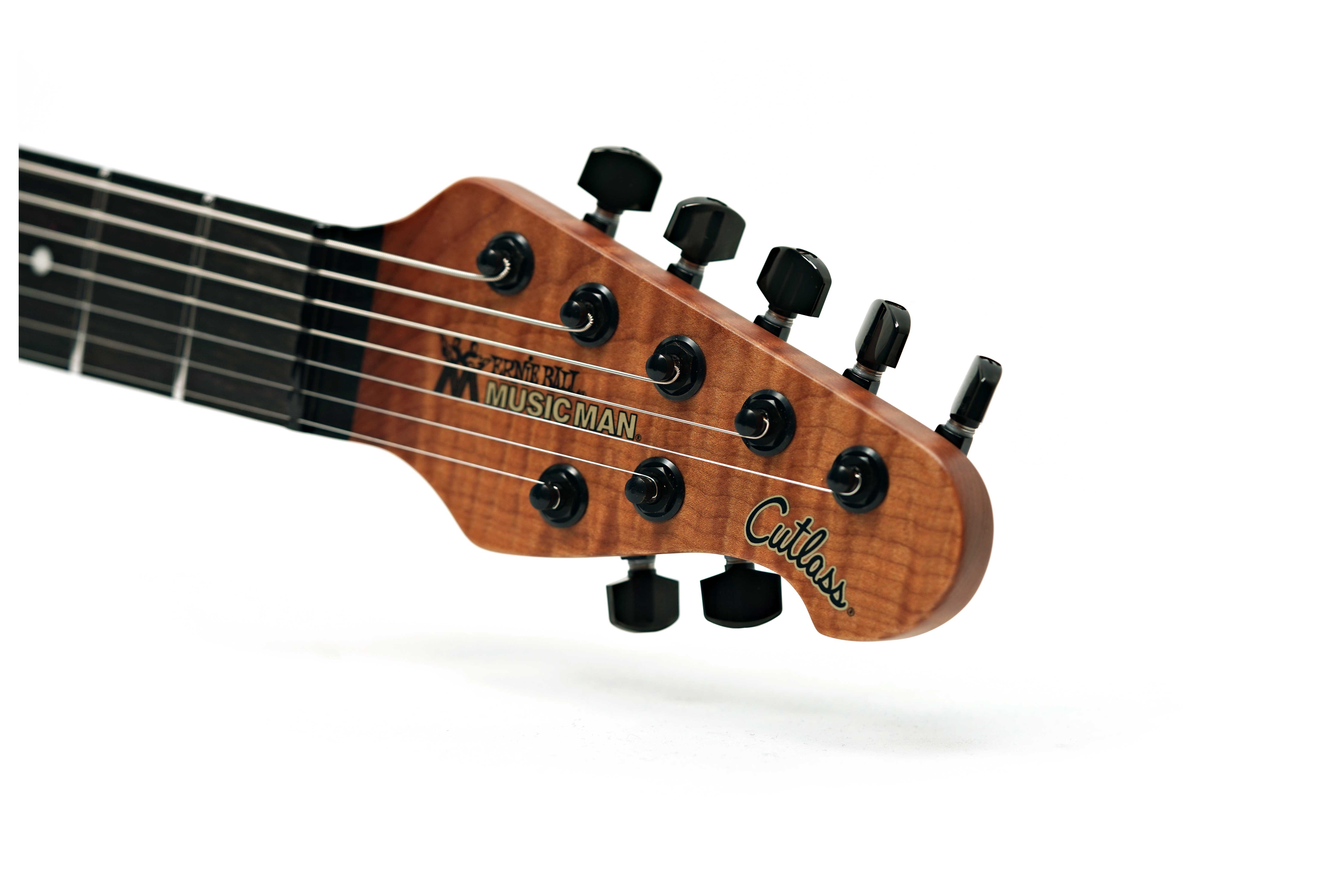 Music Man Cutlass HH Trem 7 Jason Richardson Burl Ebony Fingerboard #S12332