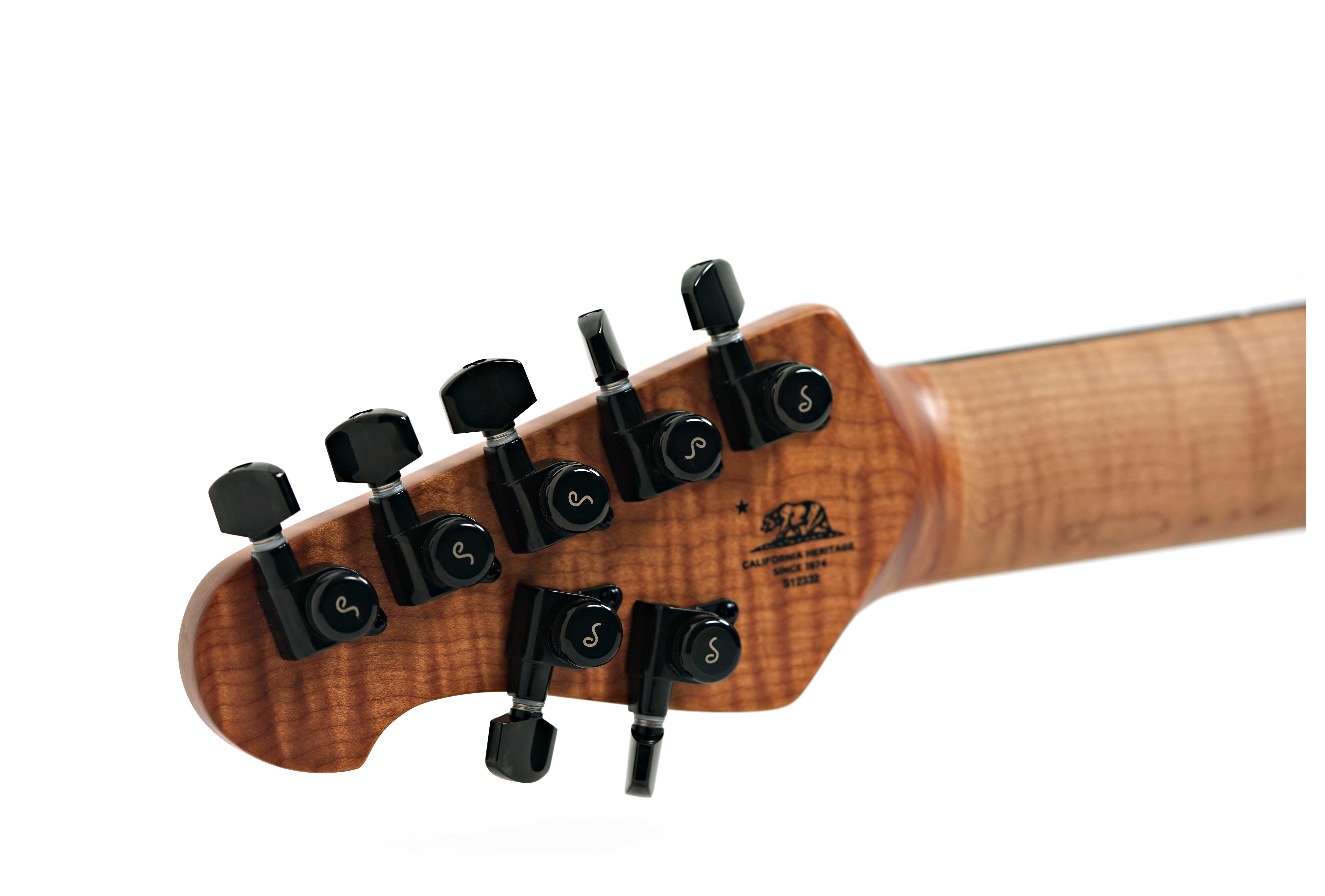 Music Man Cutlass HH Trem 7 Jason Richardson Burl Ebony Fingerboard #S12332