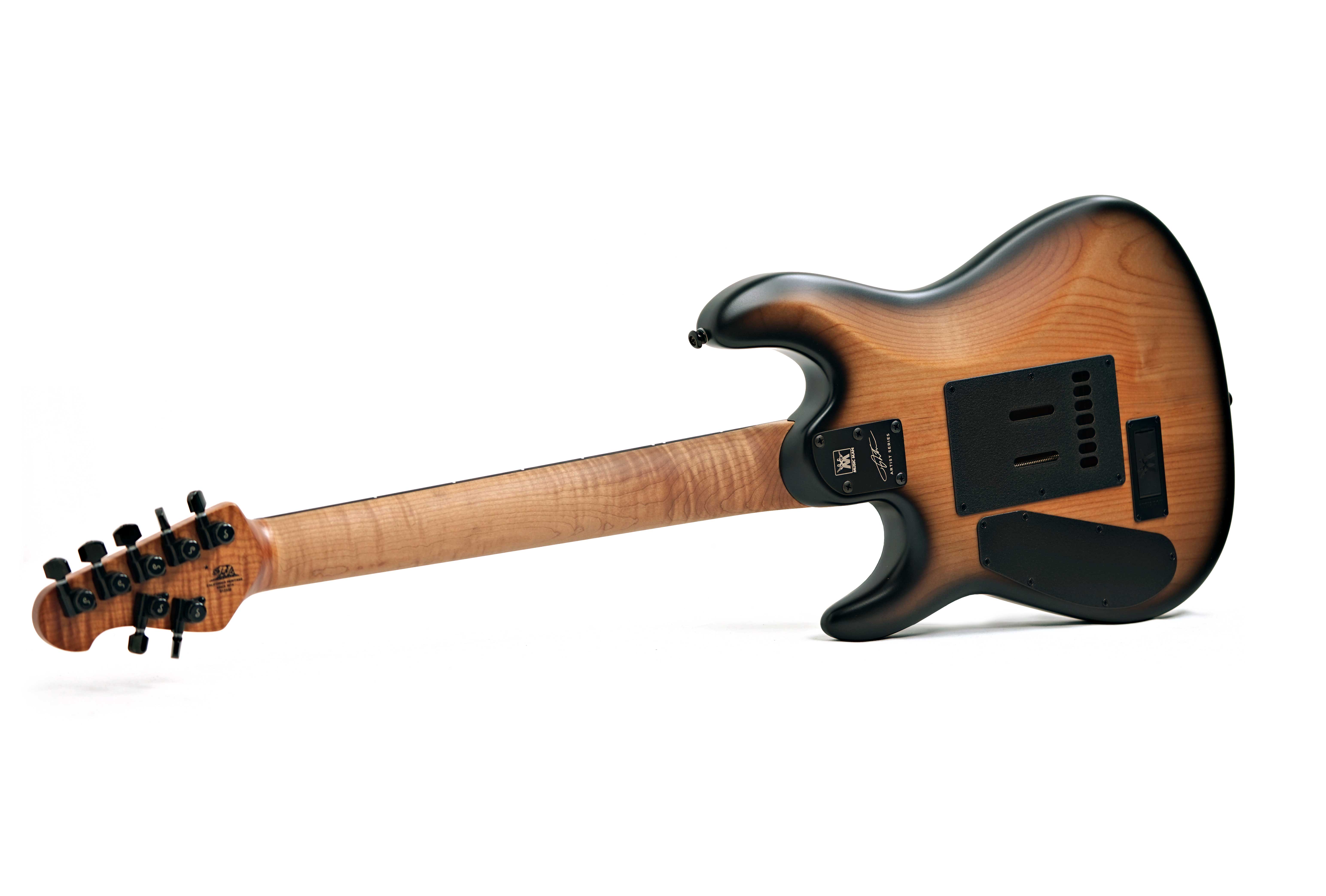 Music Man Cutlass HH Trem 7 Jason Richardson Burl Ebony Fingerboard #S12332