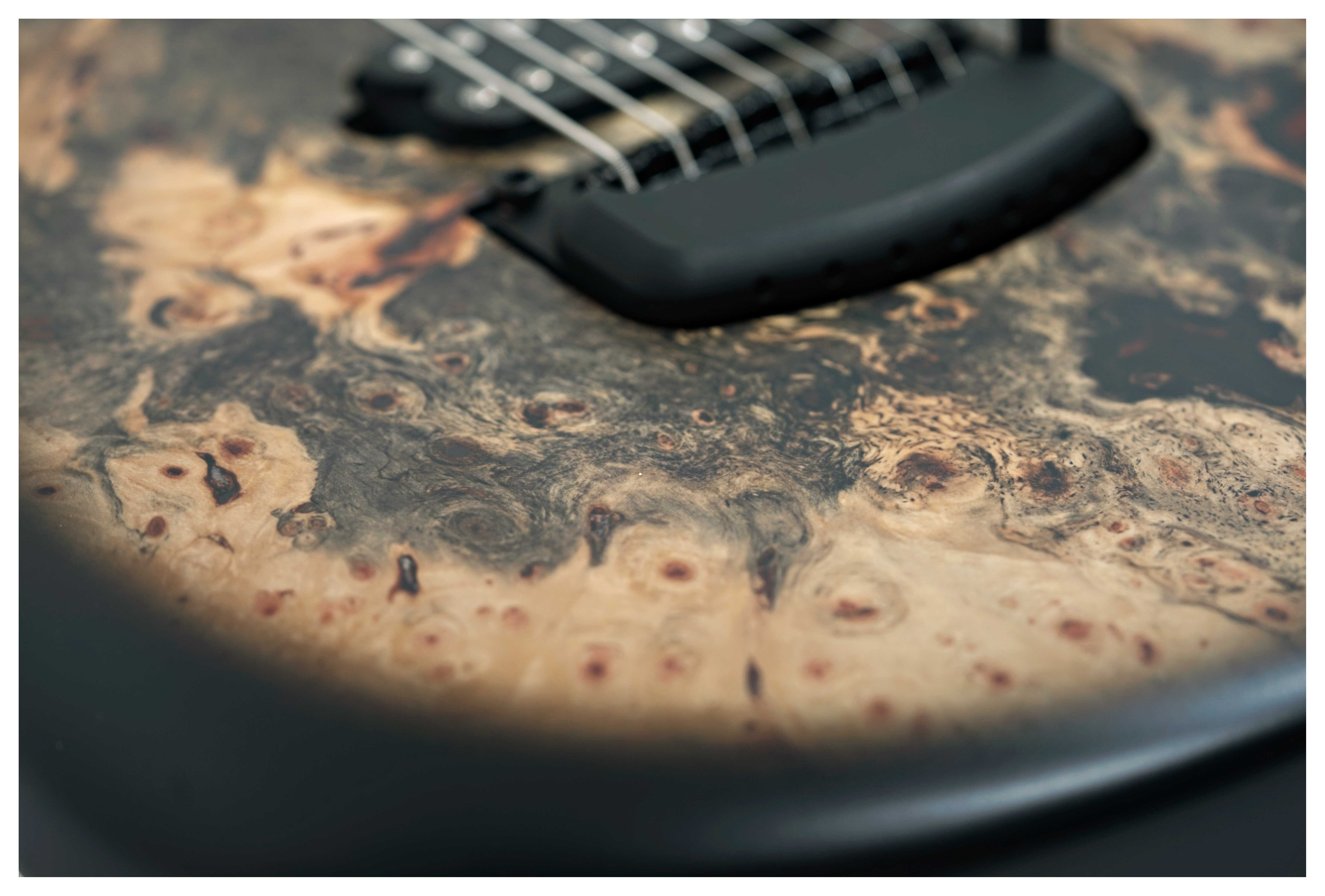 Music Man Cutlass HH Trem 7 Jason Richardson Burl Ebony Fingerboard #S12332