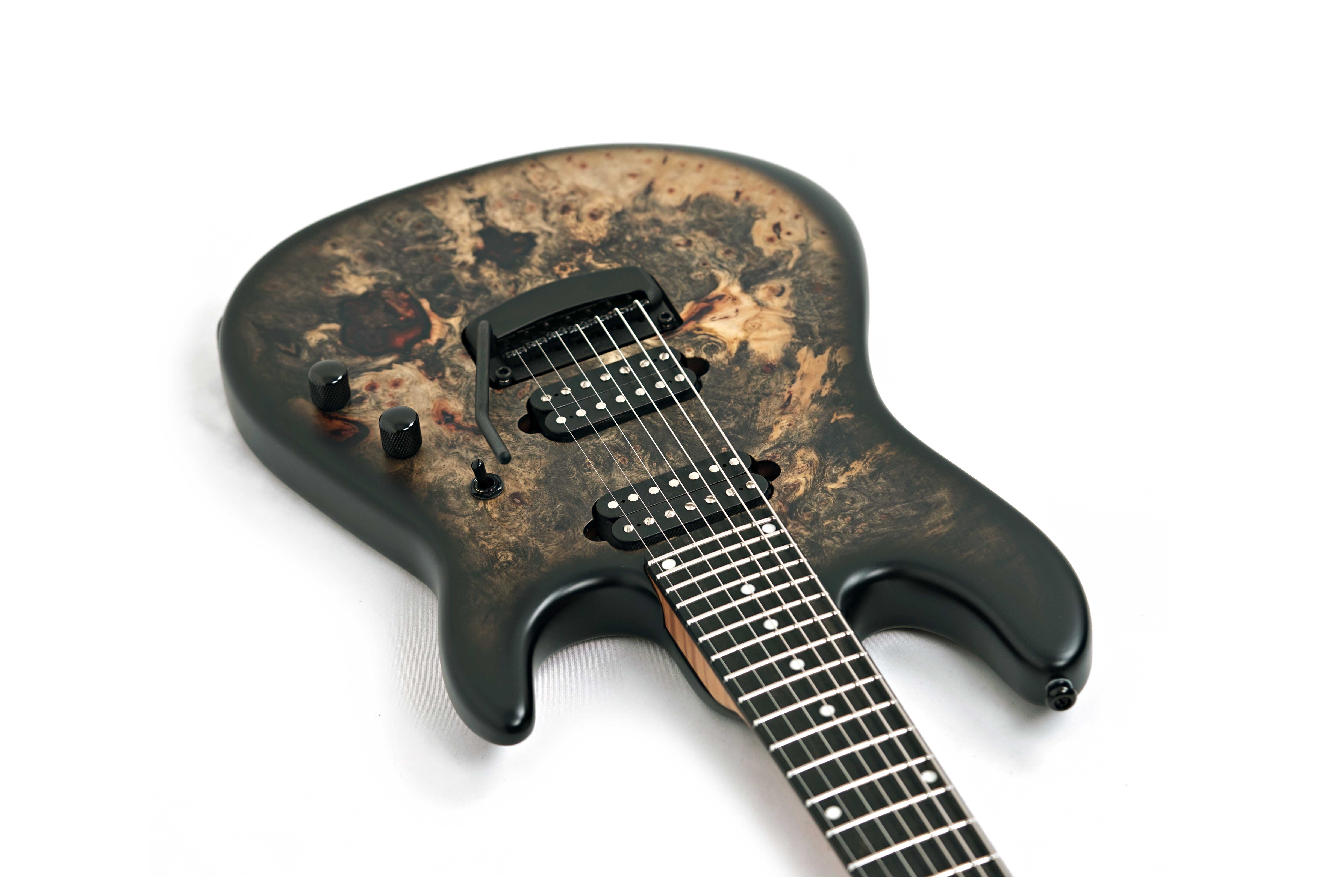 Music Man Cutlass HH Trem 7 Jason Richardson Burl Ebony Fingerboard #S12332