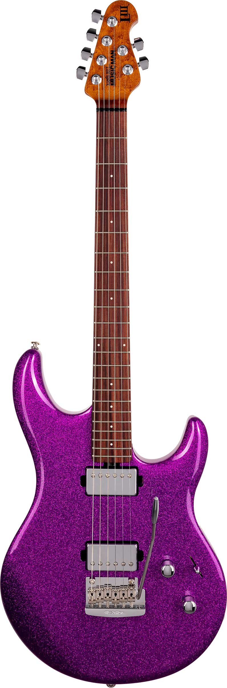 Music Man Luke 3 HH Fuchsia Sparkle Rosewood Fingerboard