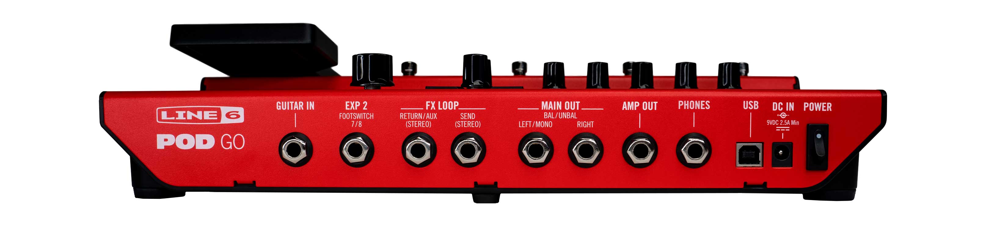 Line 6 POD Go Limited Edition Red Guitar Amp Modeller and Multi