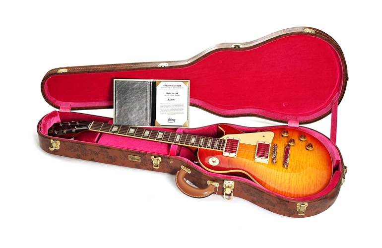 Gibson Custom Shop 59 Les Paul Standard Made 2 Measure Hand Selected Top Slow Iced Tea Fade Murphy Lab Ultra Light Aged #933091 Gibson Custom Shop 59 Les Paul Standard Made 2 Measure Hand Selected Top Slow Iced Tea Fade Murphy Lab Ultra Light Aged #933091