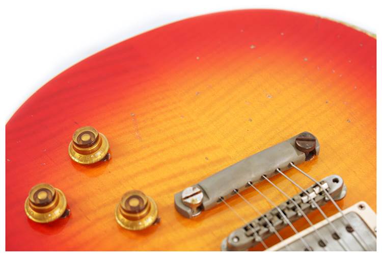 Gibson Custom Shop 59 Les Paul Standard Made 2 Measure Wide Tomato Burst Murphy Lab Heavy Aged #04316 Gibson Custom Shop 59 Les Paul Standard Made 2 Measure Wide Tomato Burst Murphy Lab Heavy Aged #04316
