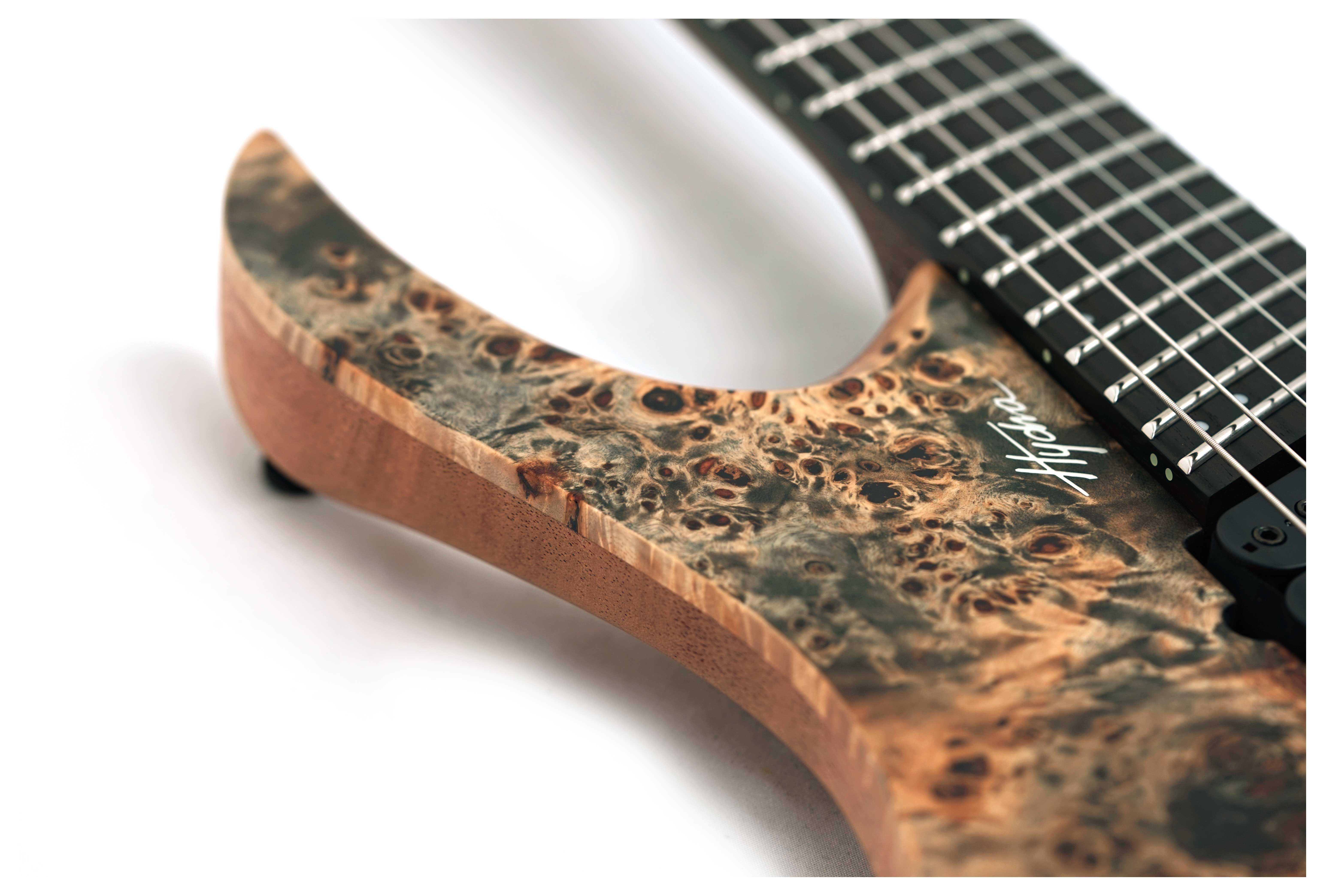 Mayones Hydra Elite 6 VF V-Fretboard Eye Poplar 3A Trans Graphite Satine #HF0000756