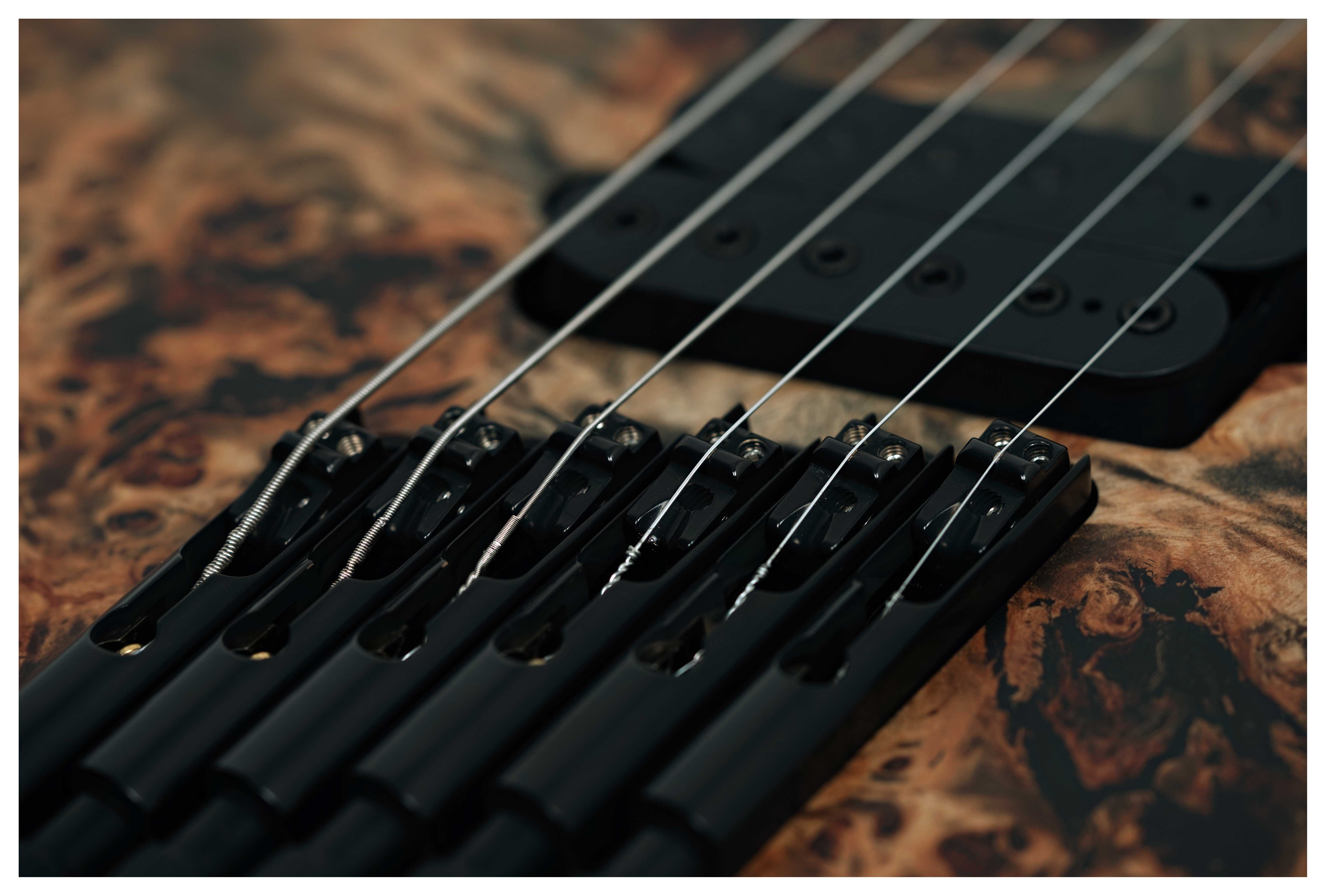 Mayones Hydra Elite 6 VF V-Fretboard Eye Poplar 3A Trans Graphite Satine #HF0000756