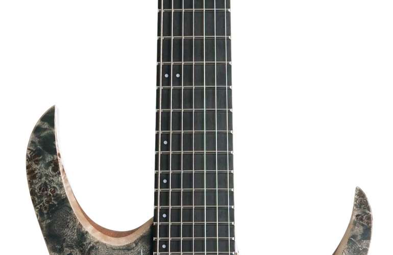 Mayones Hydra Elite 7, Eye Poplar 4A, Trans Graphite Satine, BKP TKO #HF000017 Mayones Hydra Elite 7, Eye Poplar 4A, Trans Graphite Satine, BKP TKO #HF000017