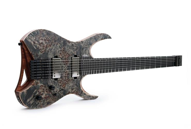 Mayones Hydra Elite 7, Eye Poplar 4A, Trans Graphite Satine, BKP TKO #HF000017 Mayones Hydra Elite 7, Eye Poplar 4A, Trans Graphite Satine, BKP TKO #HF000017