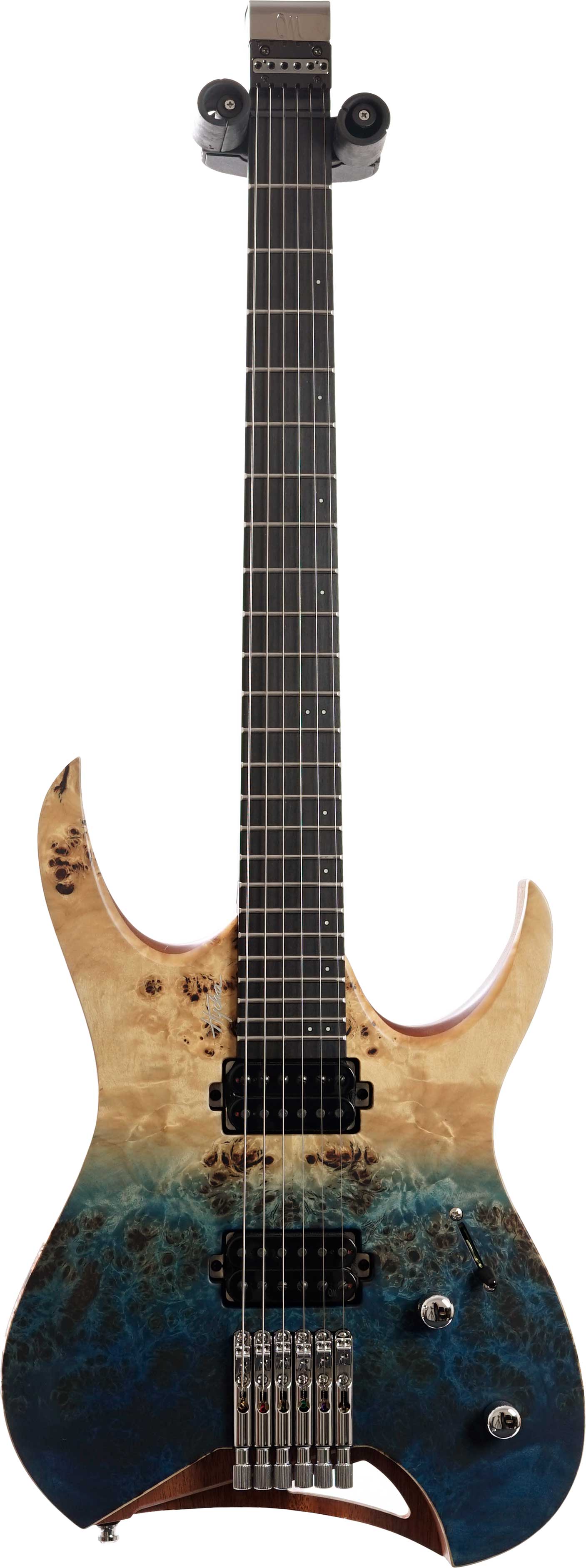 Mayones Hydra Elite 6 Eye Poplar 4A Blue Horizon Satin #HF2310678