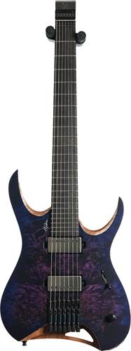 Mayones Hydra Elite 7, Eye Poplar 3A, Trans Dirty Purple Blue Burst Satine, Black Hardware, BKP TKO #HF0000724 Mayones Hydra Elite 7, Eye Poplar 3A, Trans Dirty Purple Blue Burst Satine, Black Hardware, BKP TKO #HF0000724