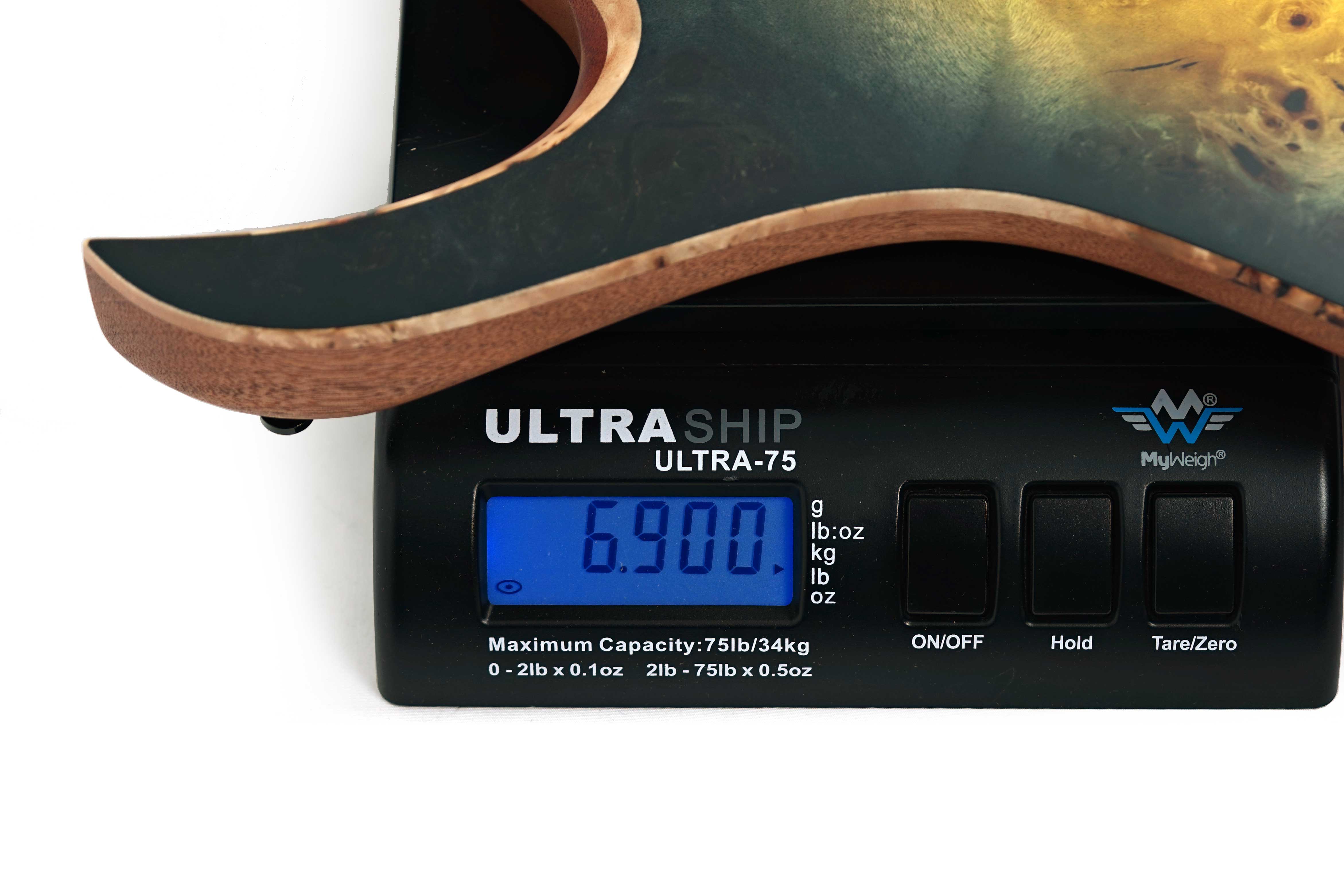 Mayones Hydra Elite 6 Eye Poplar 4A Custom Nuclear Burst Satin Black Hardware #HF0000759