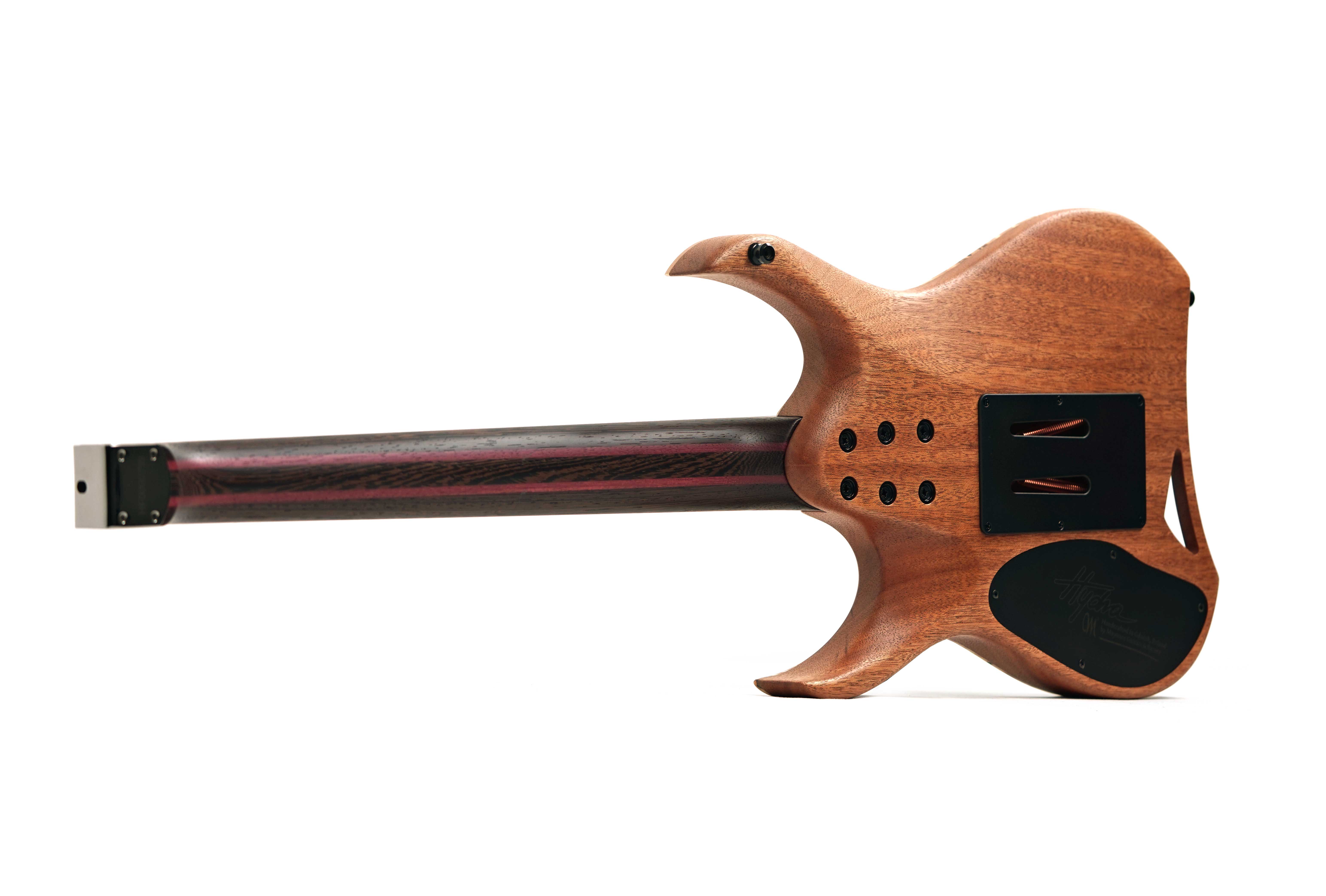 Mayones Hydra Elite 6 Eye Poplar 4A Custom Nuclear Burst Satin Black Hardware #HF0000759