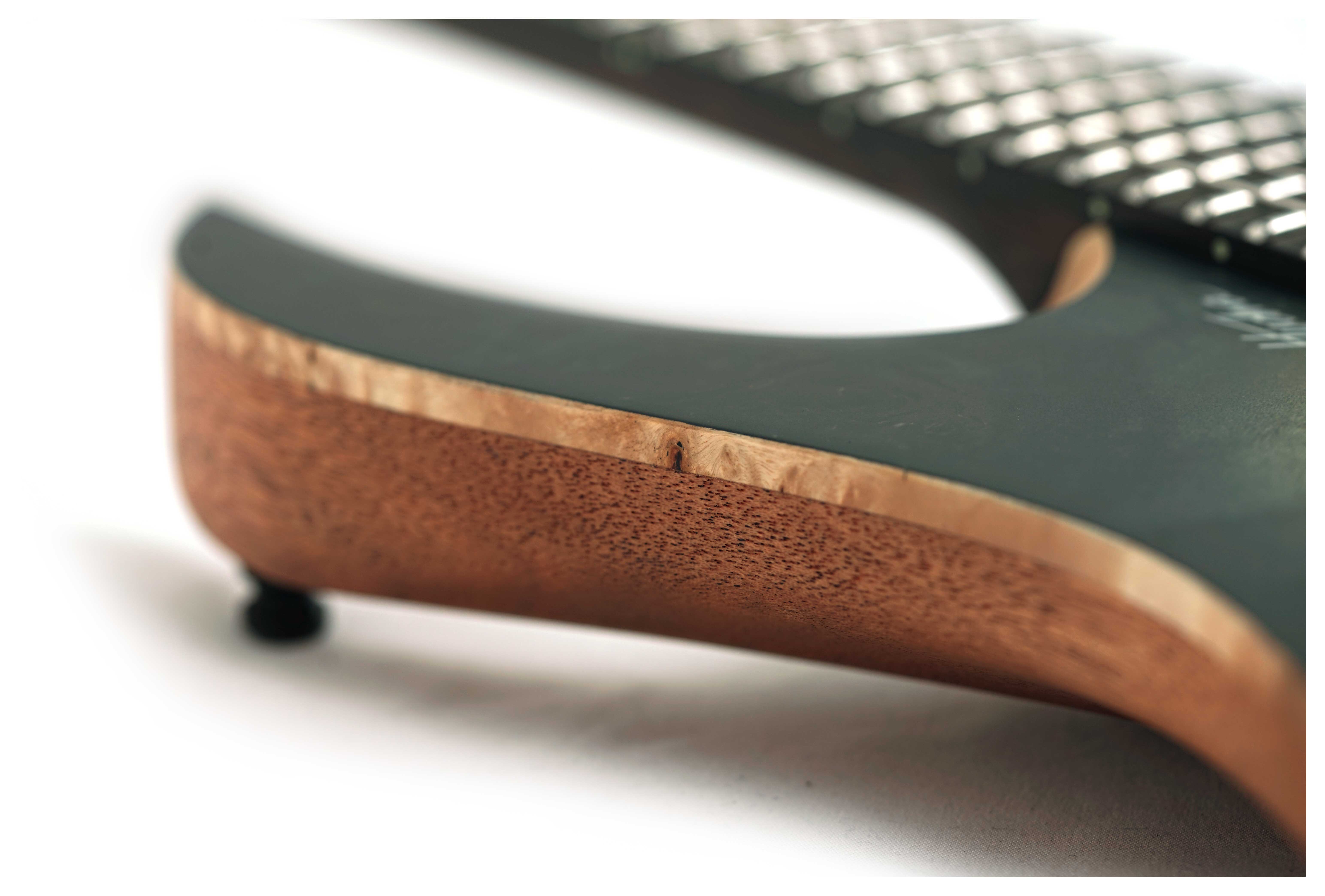 Mayones Hydra Elite 6 Eye Poplar 4A Custom Nuclear Burst Satin Black Hardware #HF0000759