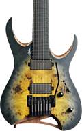 Mayones Hydra Elite 7, Eye Poplar 3A, Custom Nuclear Burst Satin, Black Hardware, Velvetrone Ironside / Solium #HF0000718