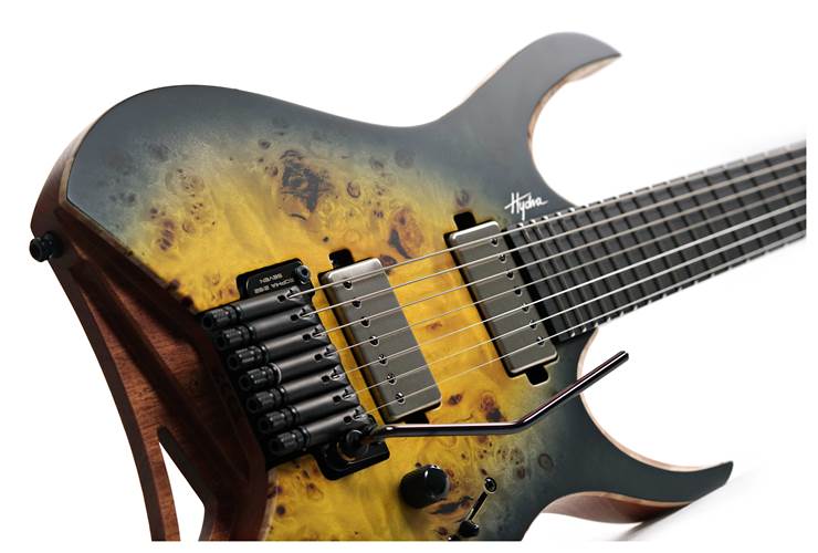 Mayones Hydra Elite 7, Eye Poplar 3A, Custom Nuclear Burst Satin, Black Hardware, Velvetrone Ironside / Solium #HF0000718 Mayones Hydra Elite 7, Eye Poplar 3A, Custom Nuclear Burst Satin, Black Hardware, Velvetrone Ironside / Solium #HF0000718